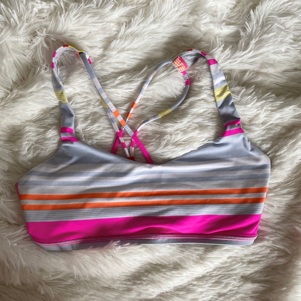 Lululemon Striped Sports Bra